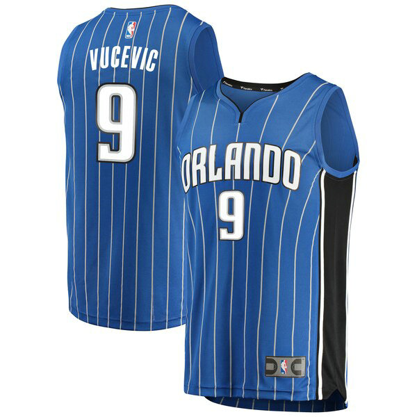 Maillot Orlando Magic Homme Nikola Vucevic 9 Icon Edition Bleu